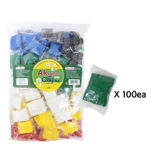[아키우네클레이] 1kg (10g*100개)_초록