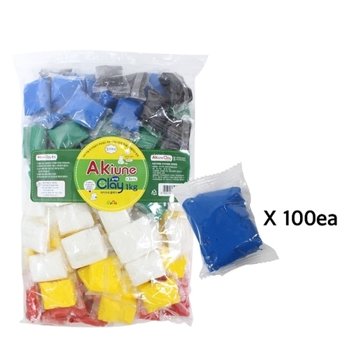 [아키우네클레이] 1kg (10g*100개)_파랑