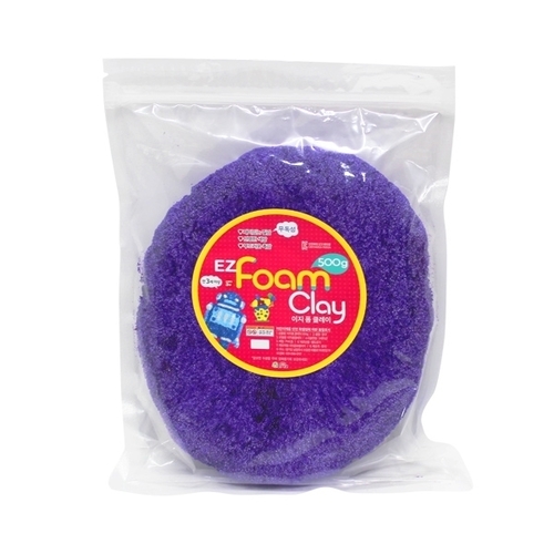 [이지폼클레이] 500g 지퍼백_보라