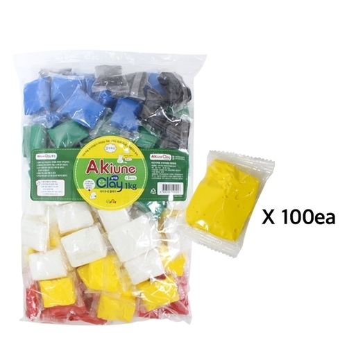 [아키우네클레이] 1kg (10g*100개)_노랑