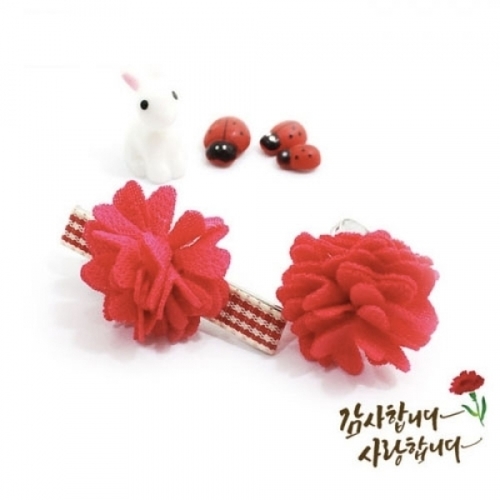 카네이션_반지/타이핀 세트