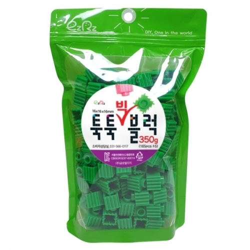 [이지툭툭 빅블럭] 16mm 리필 350g_초록