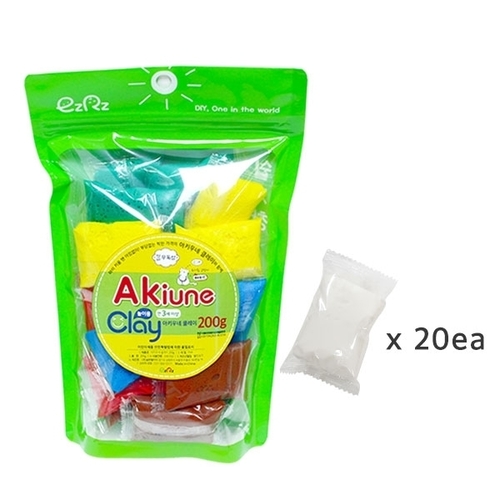 [아키우네클레이] 200g (10g*20개)_흰색
