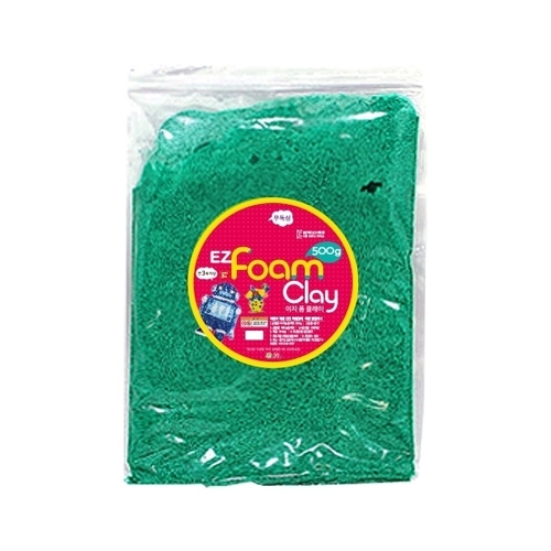 [이지폼클레이] 500g 지퍼백_초록