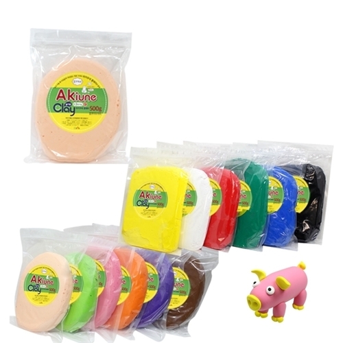 [아키우네클레이] 500g 지퍼백_살구