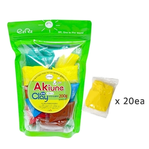 [아키우네클레이] 200g (10g*20개)_노랑