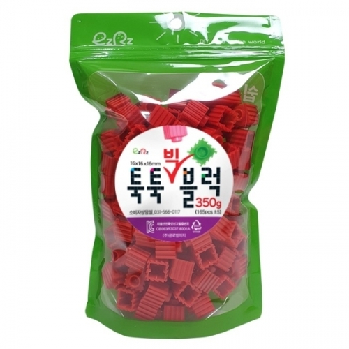 [이지툭툭 빅블럭] 16mm 리필 350g_빨강