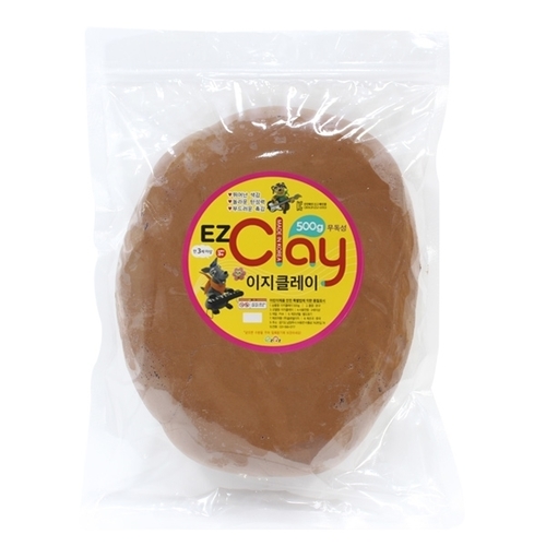 [이지클레이] 500g 지퍼백_갈색