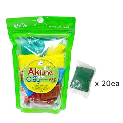 [아키우네클레이] 200g (10g*20개)_초록