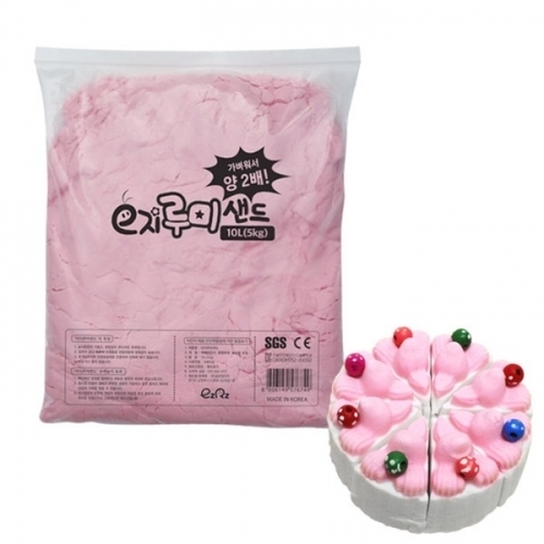 [루미샌드] 모래놀이 리필 5kg_핑크