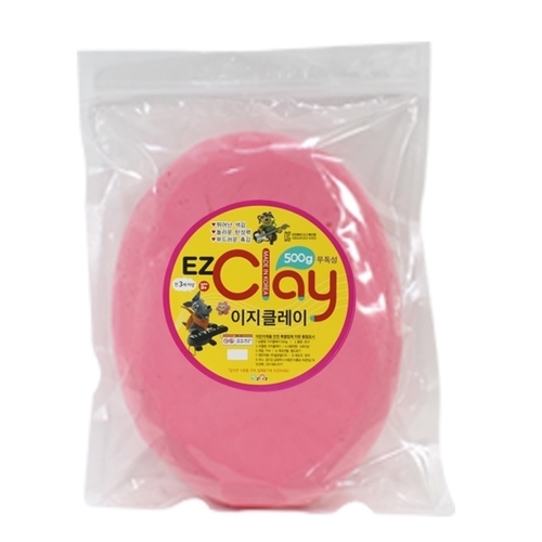 [이지클레이] 500g 지퍼백_분홍