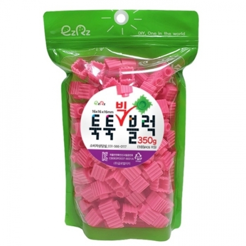 [이지툭툭 빅블럭] 16mm 리필 350g_진분홍
