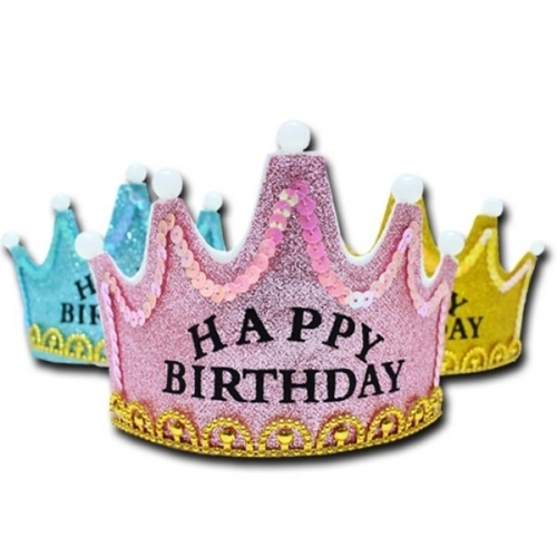 LED 생일파티 왕관 머리띠 만들기_1인_분홍