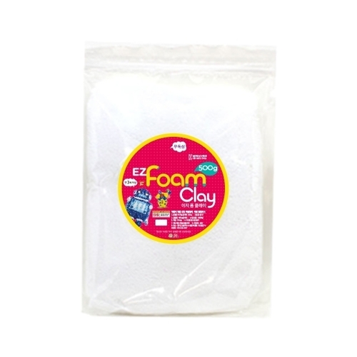 [이지폼클레이] 500g 지퍼백_흰색