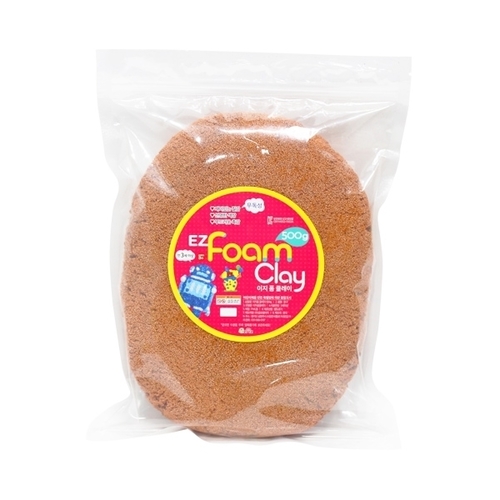 [이지폼클레이] 500g 지퍼백_갈색