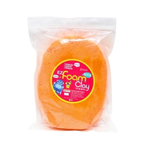[이지폼클레이] 500g 지퍼백_주황