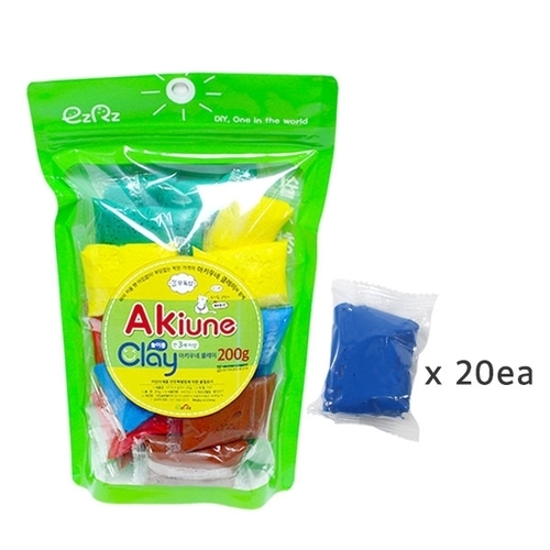 [아키우네클레이] 200g (10g*20개)_파랑