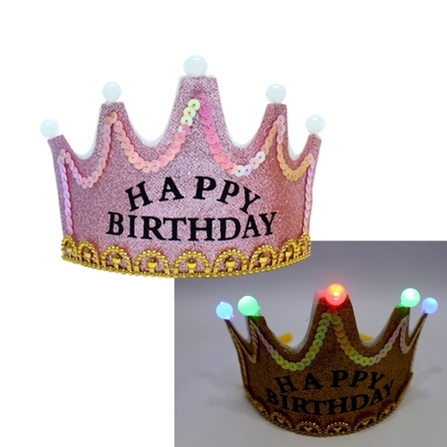LED 생일파티 왕관 머리띠 만들기_10인_분홍