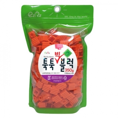 [이지툭툭 빅블럭] 16mm 리필 350g_주황
