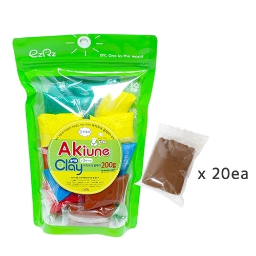 [아키우네클레이] 200g (10g*20개)_갈색